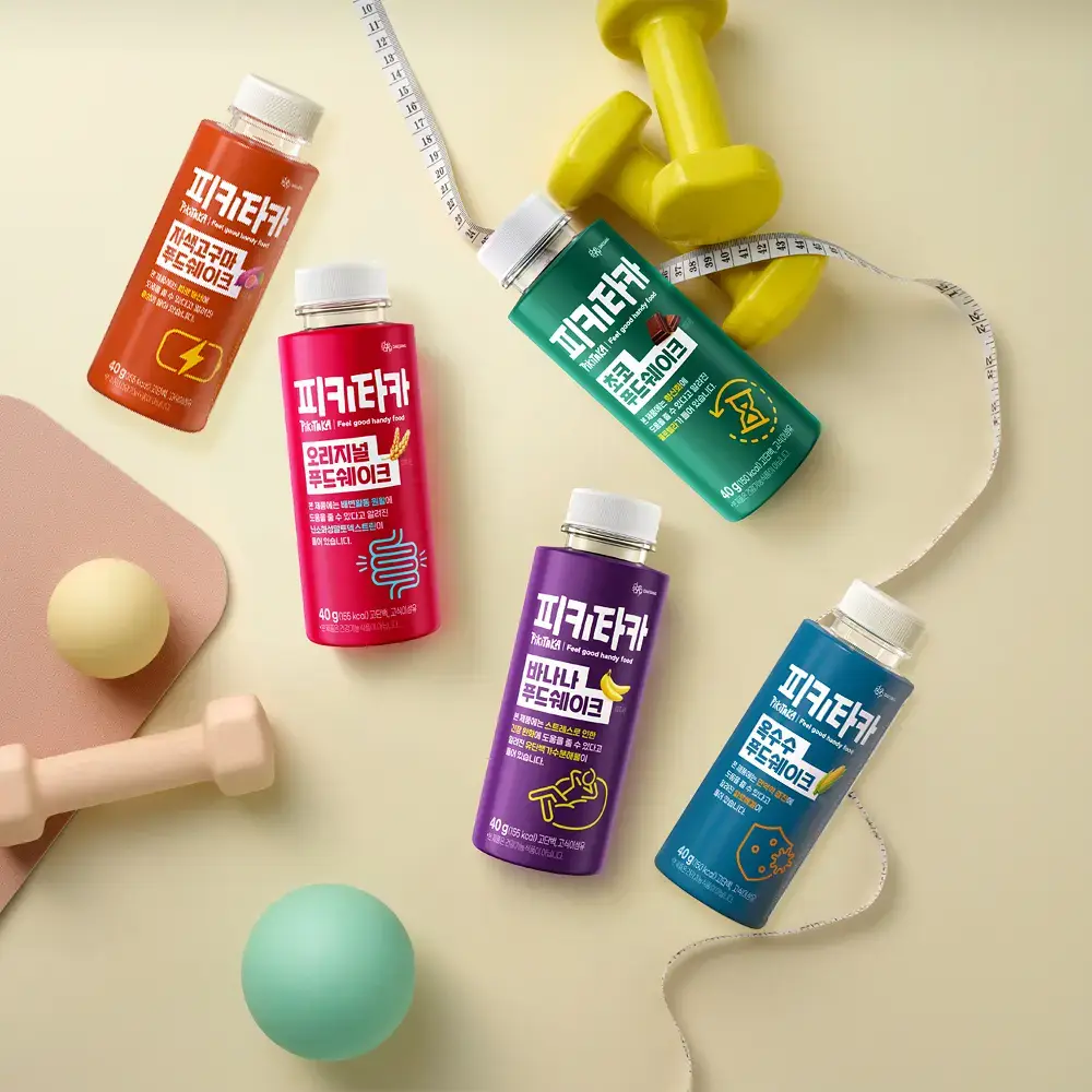 [고단백+고식이섬유]피키타카 푸드쉐이크 40g 5종 택1(바나나/초코/자색고구마/오리지널/옥수수)